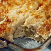 Jeremy's artichoke-potato au gratin