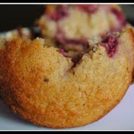 Raspberry Corn Muffins