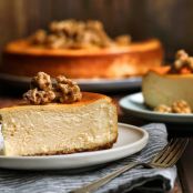 Spiced Maple-Walnut Cheesecake