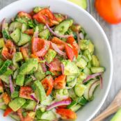 Cucumber Tomato Avocado Salad