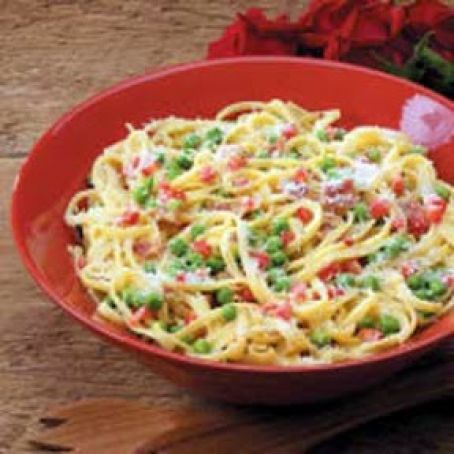 Light Linguine Carbonara