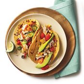 Sautéed Tilapia Tacos with Grilled Peppers and Onion