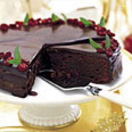 Chocolate Cranberry Torte