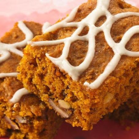 Dessert - Glazed Spiced Pumpkin Bars
