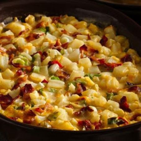Cheesy Bacon Hash Brown Bake