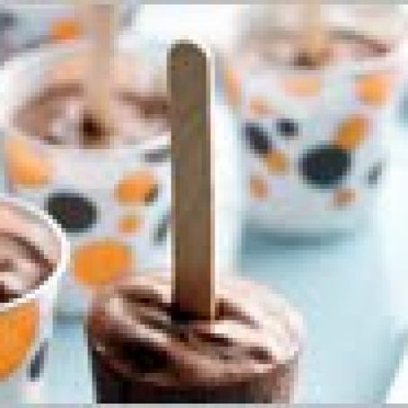 Paletas de Pudin de Chocolate