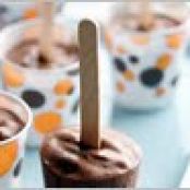 Paletas de Pudin de Chocolate