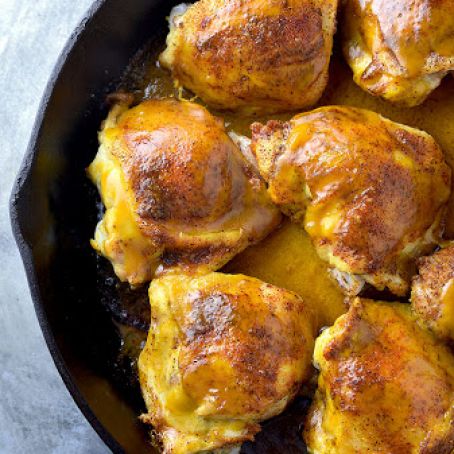 Honey Mustard Baked Chicken Thighs Recipe