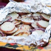 Foil-Pack Garlic-Parmesan Grilled Potatoes