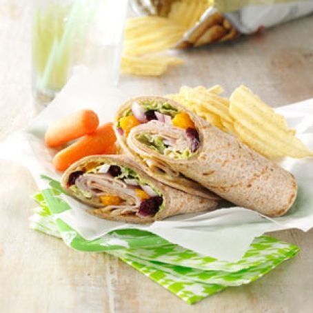 Fruited Turkey Wraps Recipe