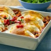 No-Roll Mexican Rice Enchiladas