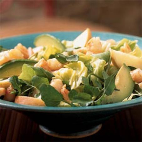 Poached Shrimp Salad with Cider Dressing