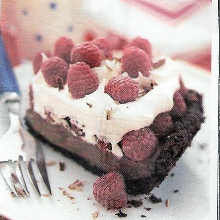 Black Bottom Raspberry Cream Pie