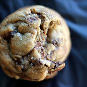 Nutella Stuffed Brown Butter + Sea Salt Chocolate Chip Cookies