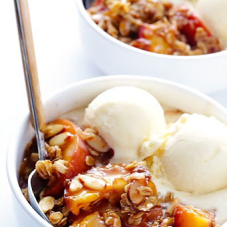 Ginger Peach Crumble
