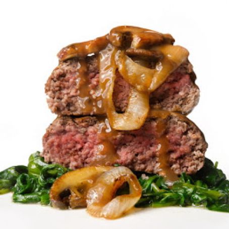 Hamburger Steak with Mushroom Gravy