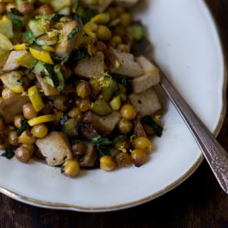 Lemony Chickpea Stir-Fry