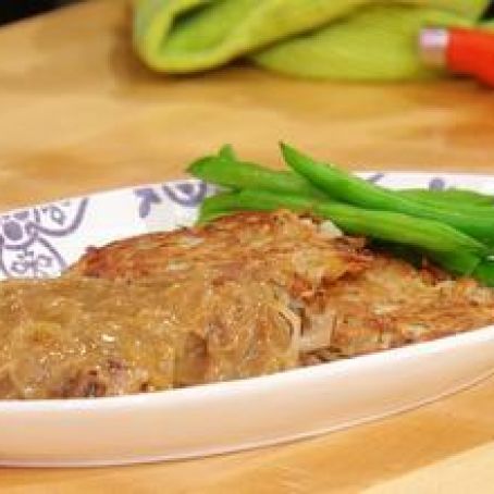 Pork Chops in Mulled Cider Brine with Onion Gravy