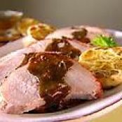 Roasted Pork Loin with Roasted Garlic Vinaigrette