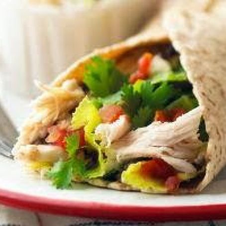 Bean and Salsa Chicken Wrap