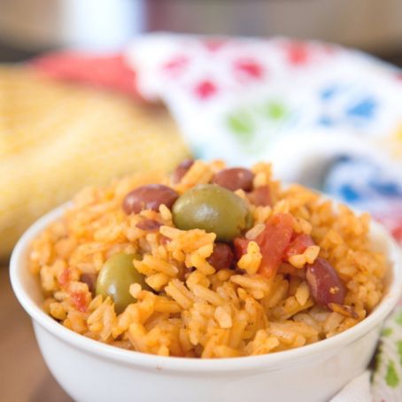 Instant Pot Arroz con Habichuelas