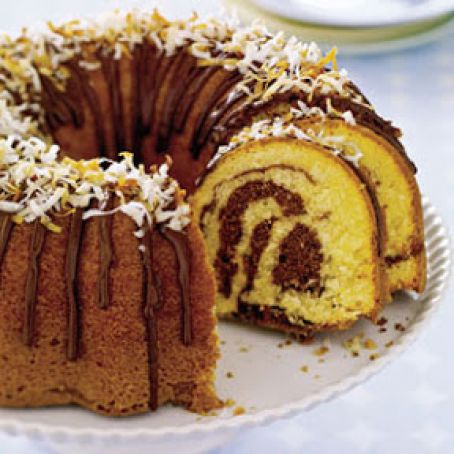 Coconut Marble Cake