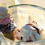 Chocolate and Vanilla Sundaes