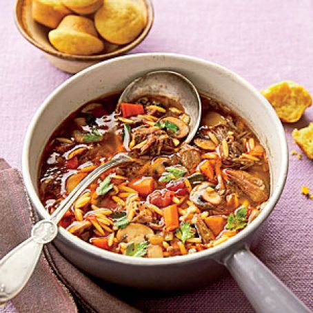 Beef & Orzo Soup