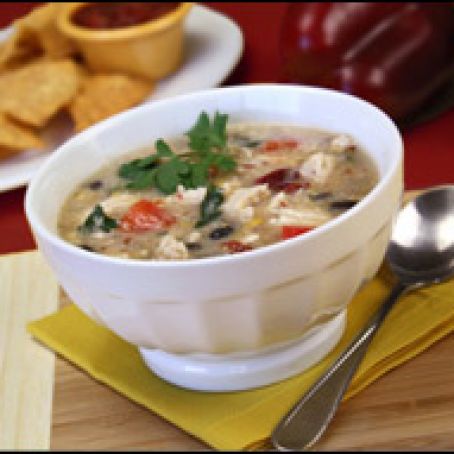 Yippee-Ki-Yay Spicy Southwest Chicken Chowder