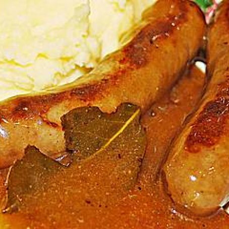 Sausages in Beer Gravy
