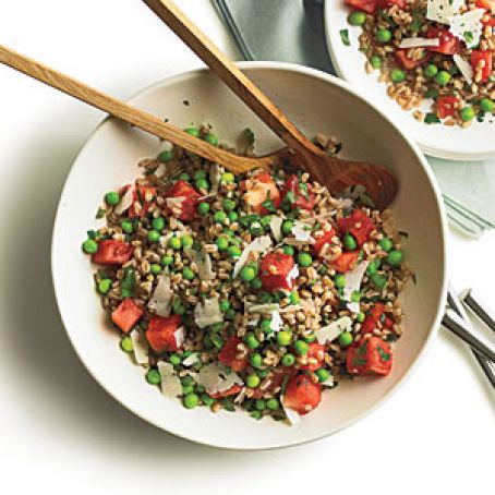 Summer Pea, Watermelon and Farro Salad