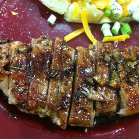 Pork Chops with Honey-Balsamic Glaze