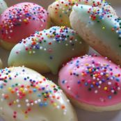 Italian Anise Cookies With Icing And Sprinkles