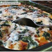Overnight Breakfast Casserole with Sausage and Spinach Recipe | Yummly