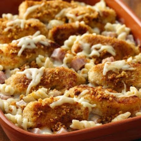 Crispy Parmesan Chicken a la Cordon Bleu