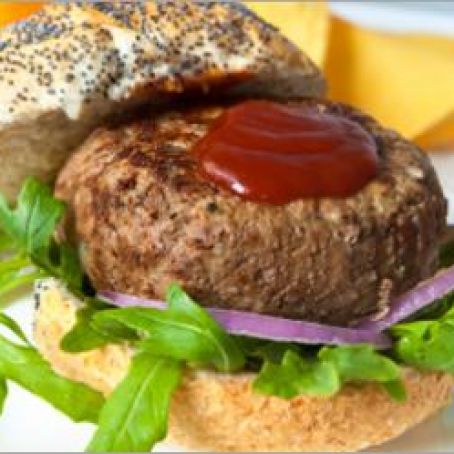 Asian Chicken Burgers with Wasabi Ketchup