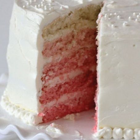Pretty Pink Ombre Surprise Cake