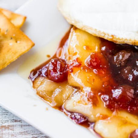 The Best Baked Brie with Balsamic Cherries (gluten-free)