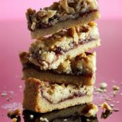 Raspberry-Walnut Crumble Bars