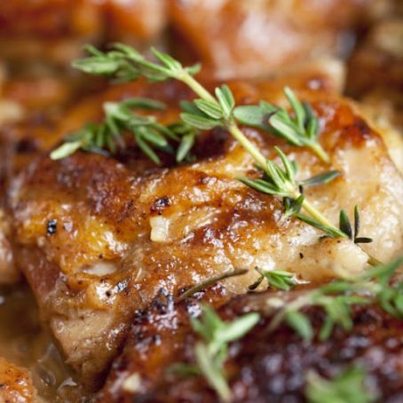 Emeril's Braised Chicken Thighs