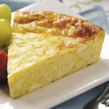 Crustless Four Cheese Quiche