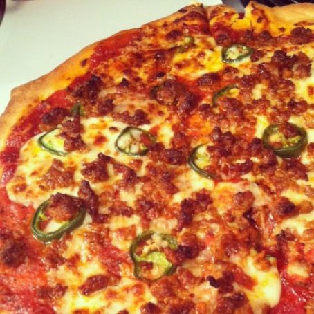 Chorizo and Jalapeno Pizza with My Favorite Pizza Sauce