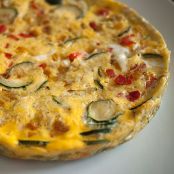 Rice cooker frittata with summer vegetables