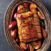 Pork Loin with Hard Cider & Apples