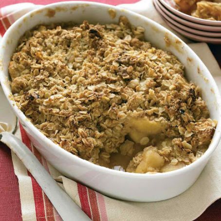 Apple Crisp with Oatmeal Topping