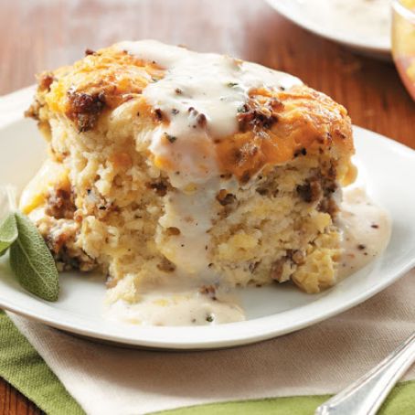 Sausage, Egg & Biscuit Casserole