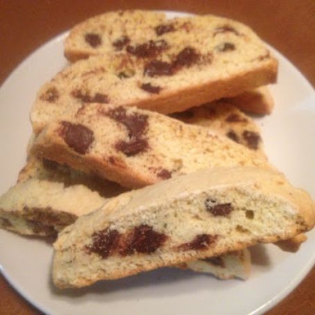 Almond Chocolate Chip Biscotti