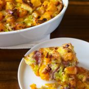 Butternut Squash Casserole with Leeks, Prosciutto and Thyme