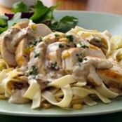 Chicken Alfredo with Sun-Dried Tomato Cream