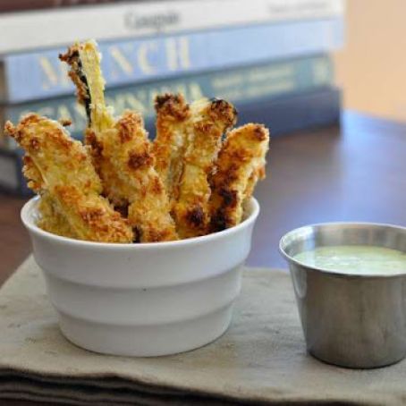 Zucchini Fries With Buttermilk Ranch Dip